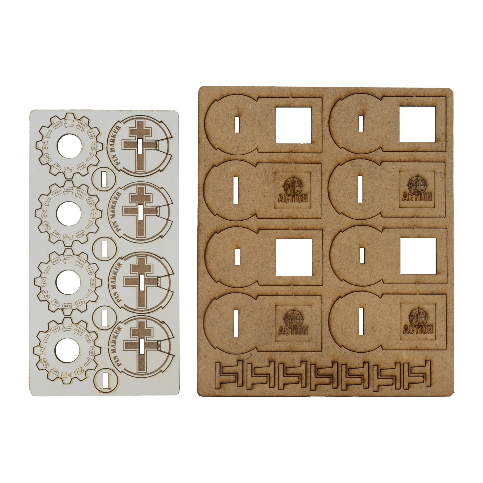 Bolt Action MDF Unit Pin Markers - British 8th Army 'Desert Rats' - Image 2