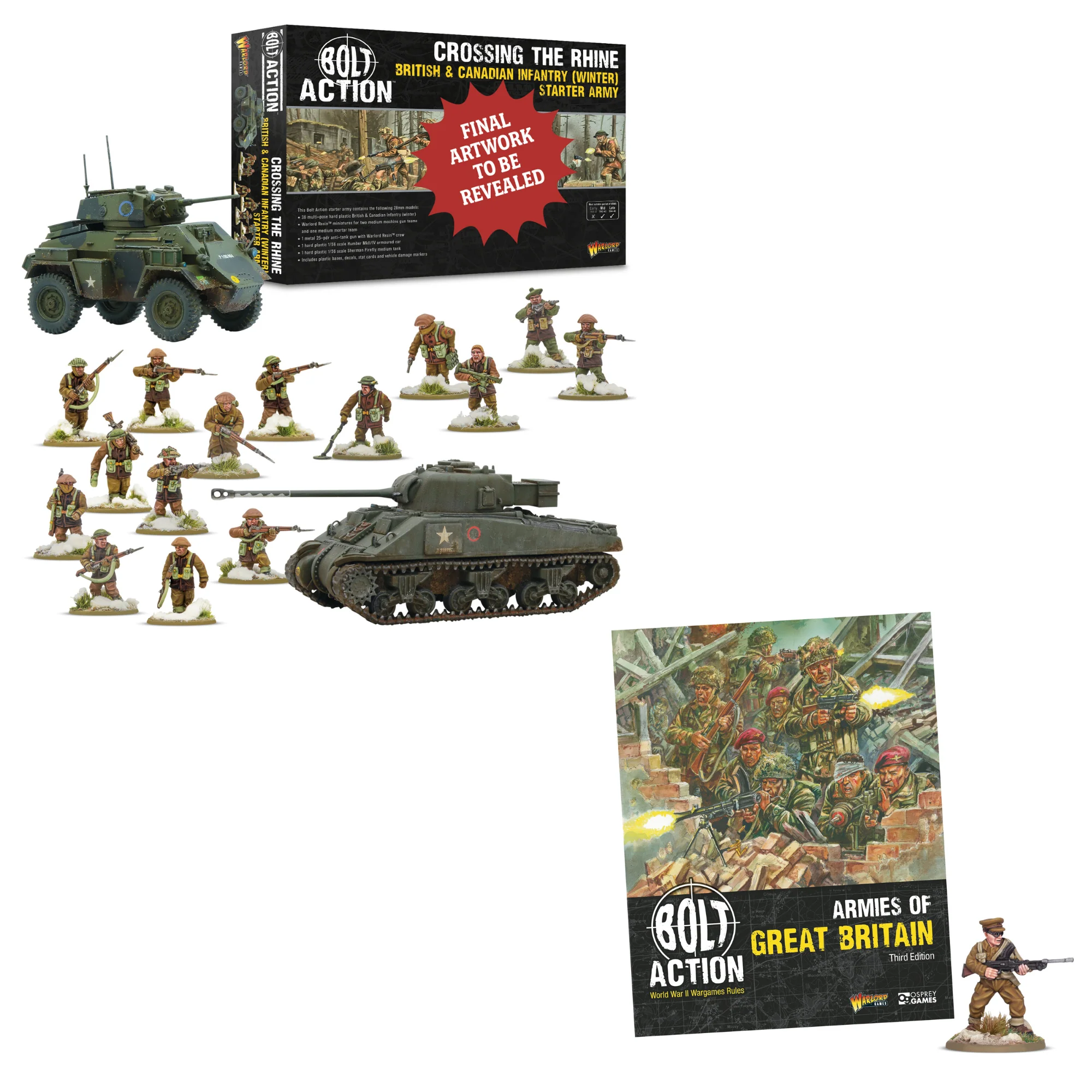 Crossing the Rhine' British & Canadian infantry (winter) starter army with Armies of Great Britain
