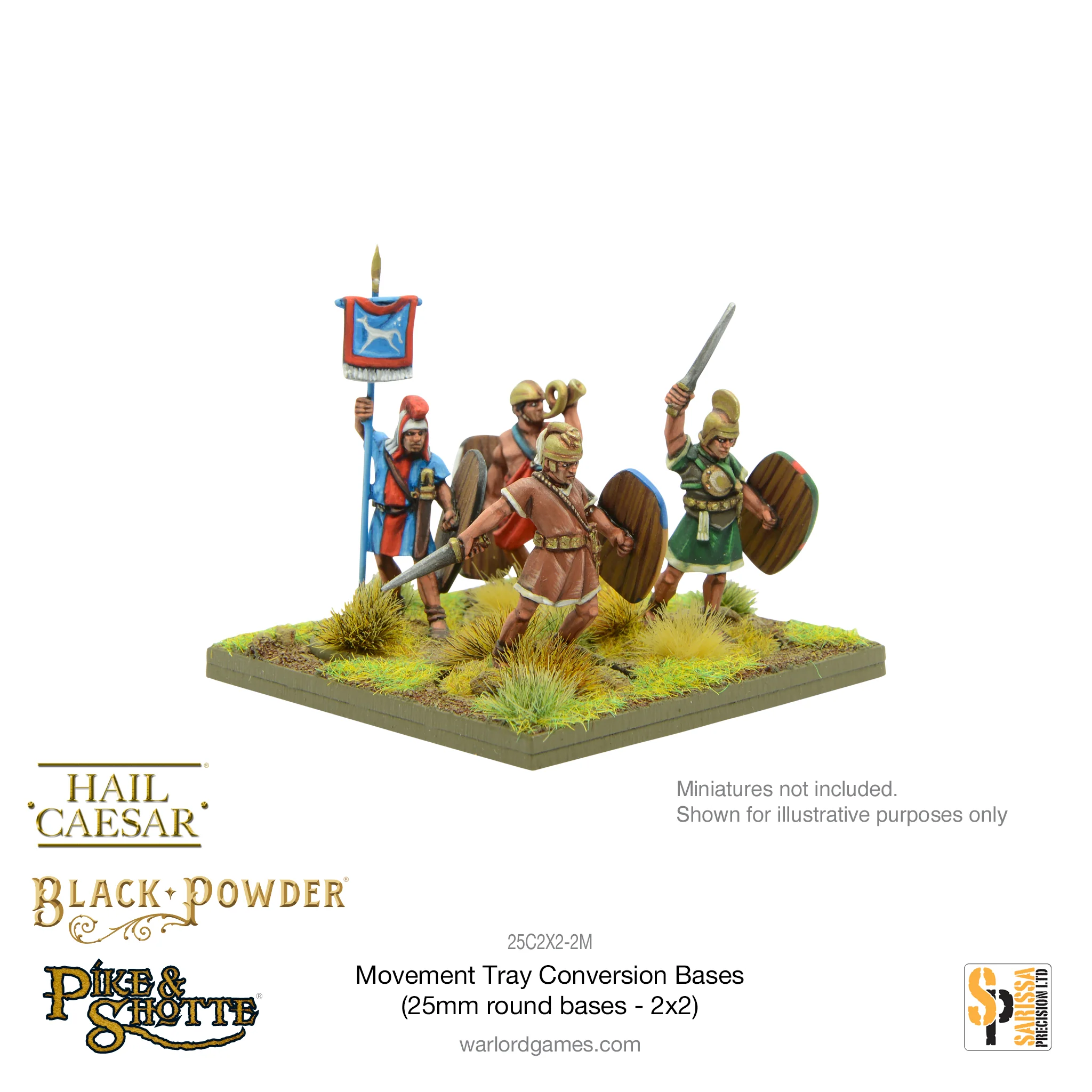 Movement Tray Conversion Bases (25mm round bases - 2x2) - Image 4