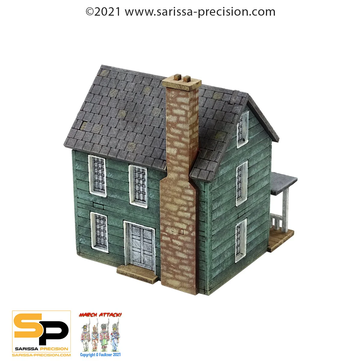 North American Planked House with Porch - Image 2