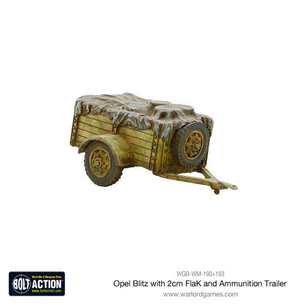 Opel Blitz with 2cm FlaK & Ammunition Trailer - Image 10