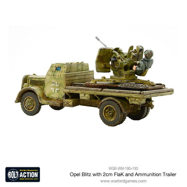 Opel Blitz with 2cm FlaK & Ammunition Trailer - Image 4