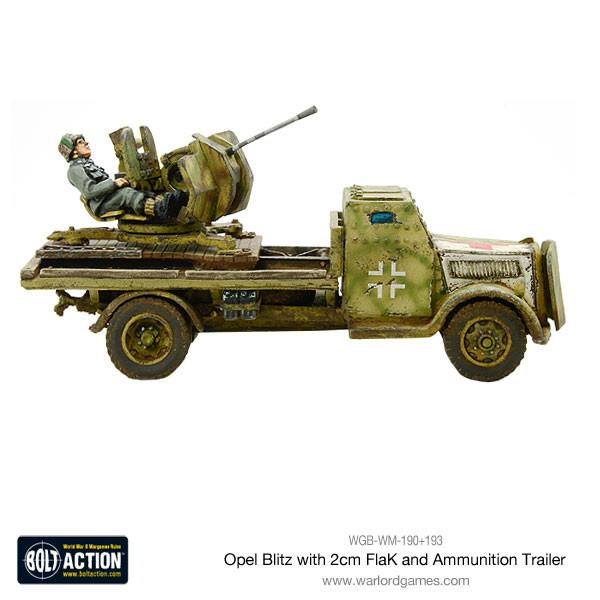 Opel Blitz with 2cm FlaK & Ammunition Trailer - Image 6
