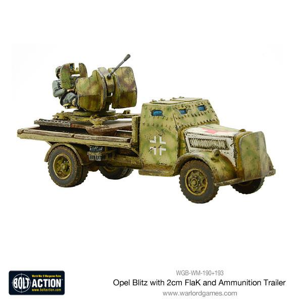 Opel Blitz with 2cm FlaK & Ammunition Trailer - Image 7