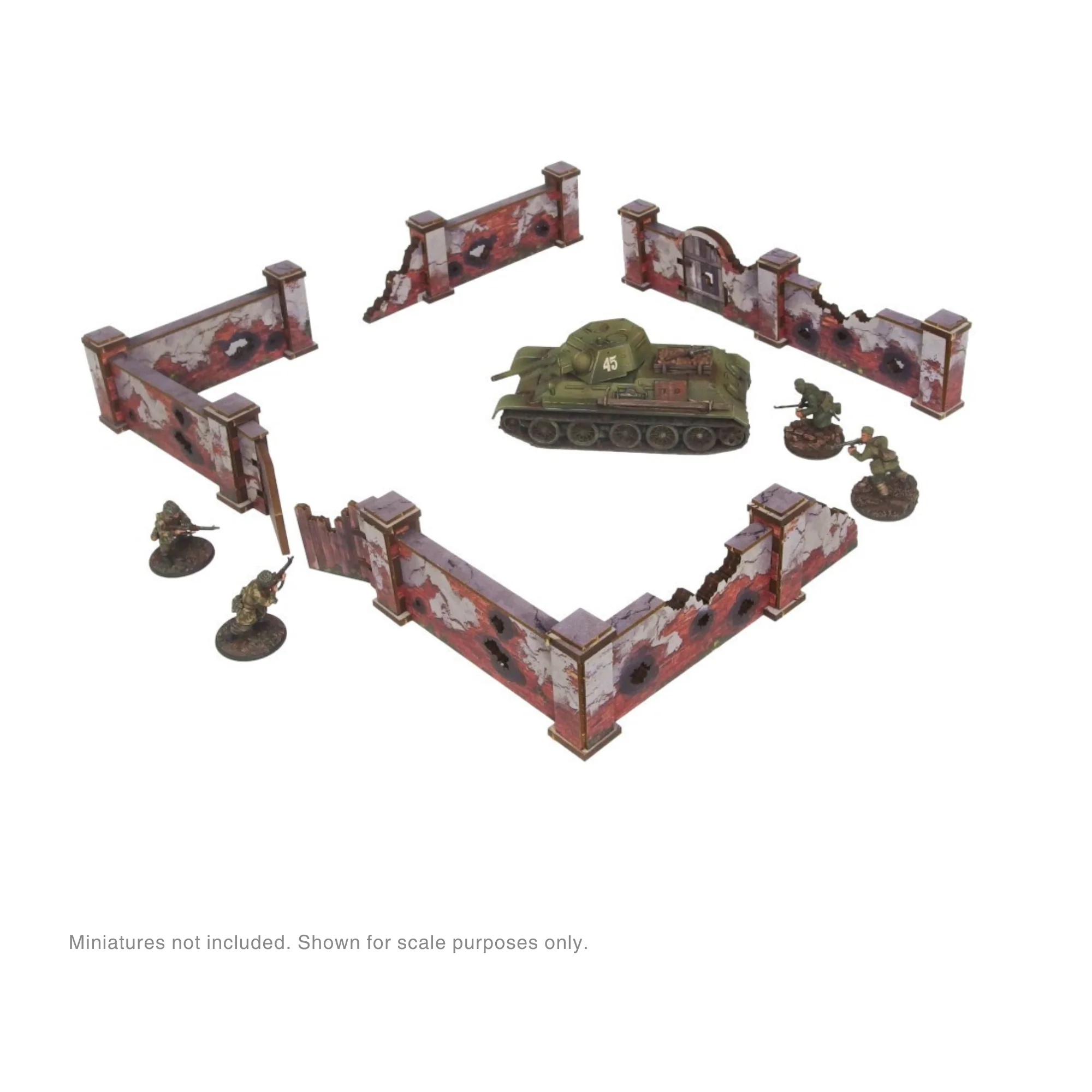 Pre-Painted WW2 Ostfront Stalingrad Walls High - Image 2