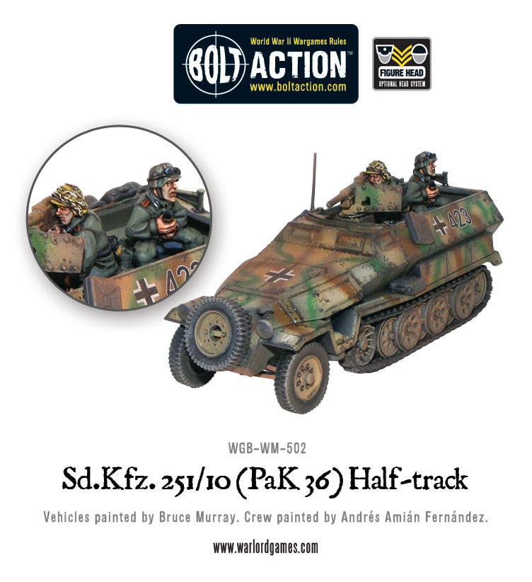 Sd.Kfz 251/10 half-track (3.7cm PaK) plastic boxed set - Image 2