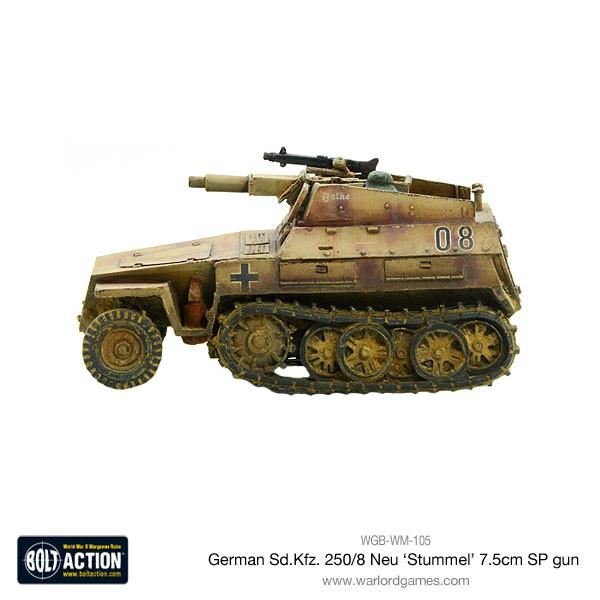 Sd.Kfz 250/8 Neu 'Stummel' 7.5cm SP gun - Image 3