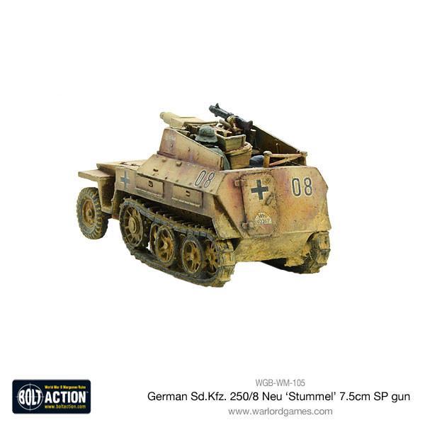 Sd.Kfz 250/8 Neu 'Stummel' 7.5cm SP gun - Image 4