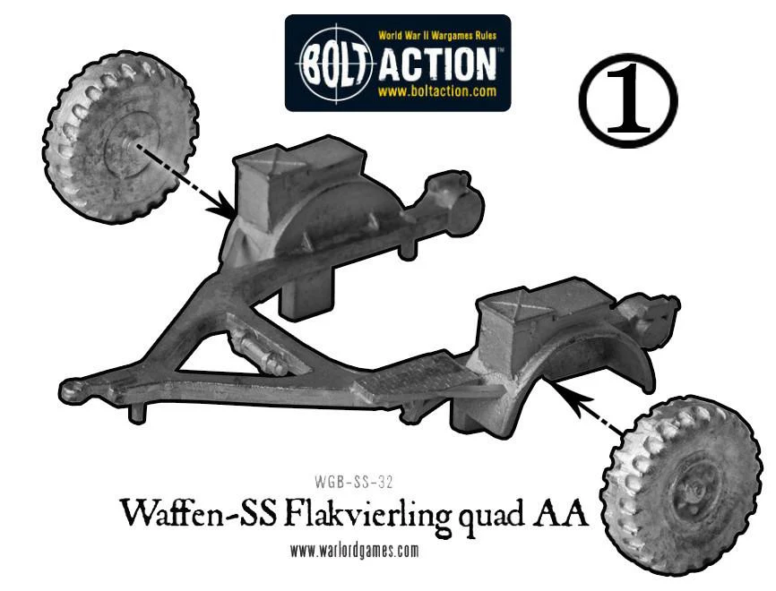 Waffen-SS 20mm Flakvierling 38 AA-gun (1943-45) - Image 4